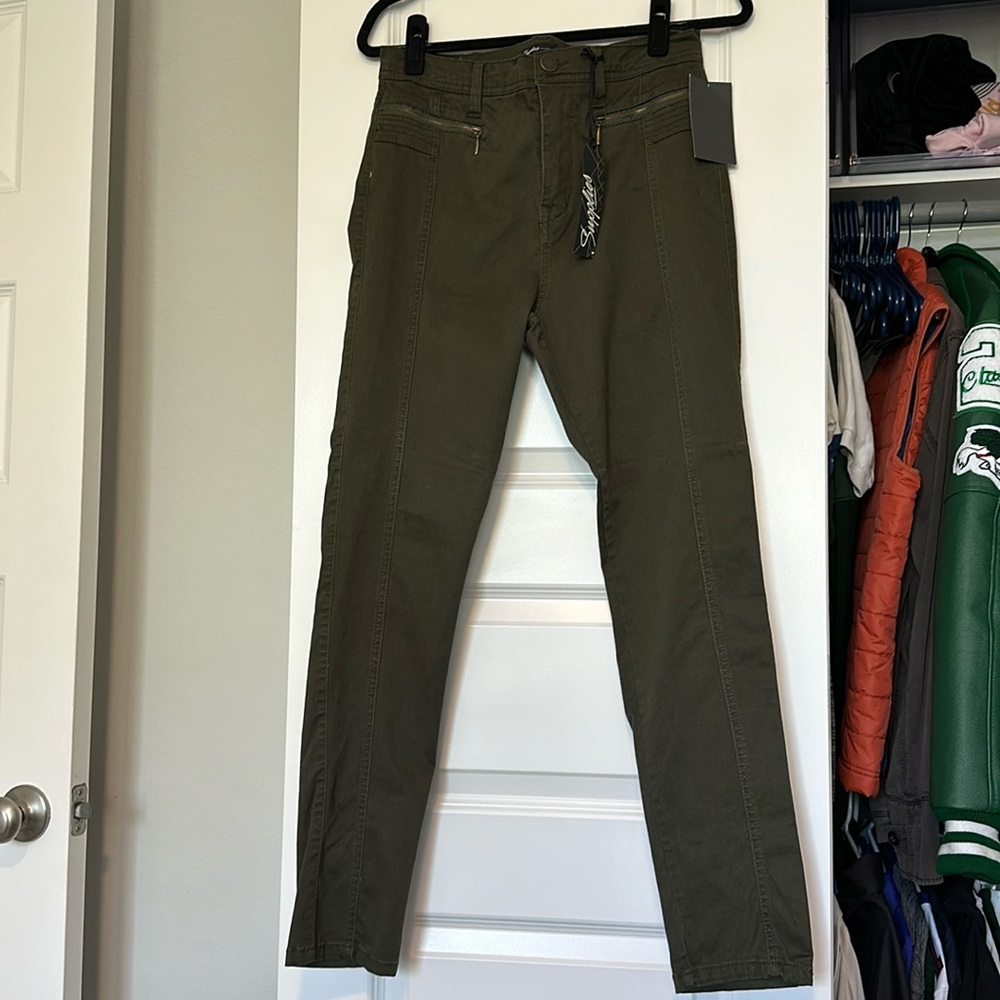 Supplies by Unionbay Women's Size 10 Green Camo High Rise Pants